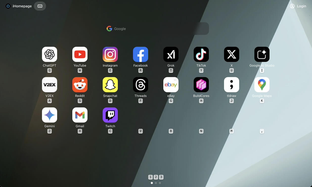 iHomepage 快捷键功能 iHomepage 快捷键功能